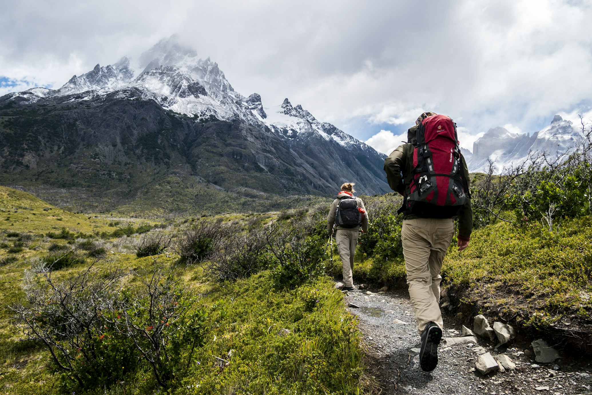 Person exploring nature on a guided tour